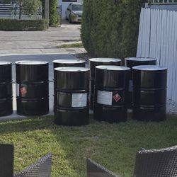 55 Gallon Metal Drums