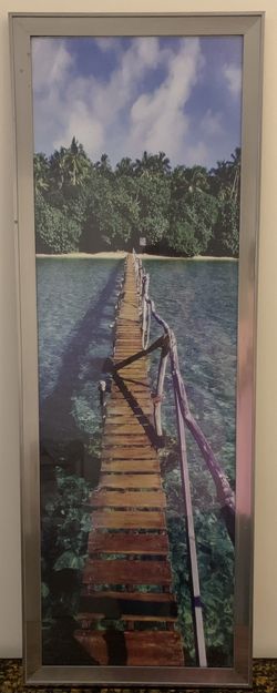 26x39 Framed Poster Of Bridge Over Water