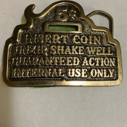 Funny Nickel Slot Belt Buckle 