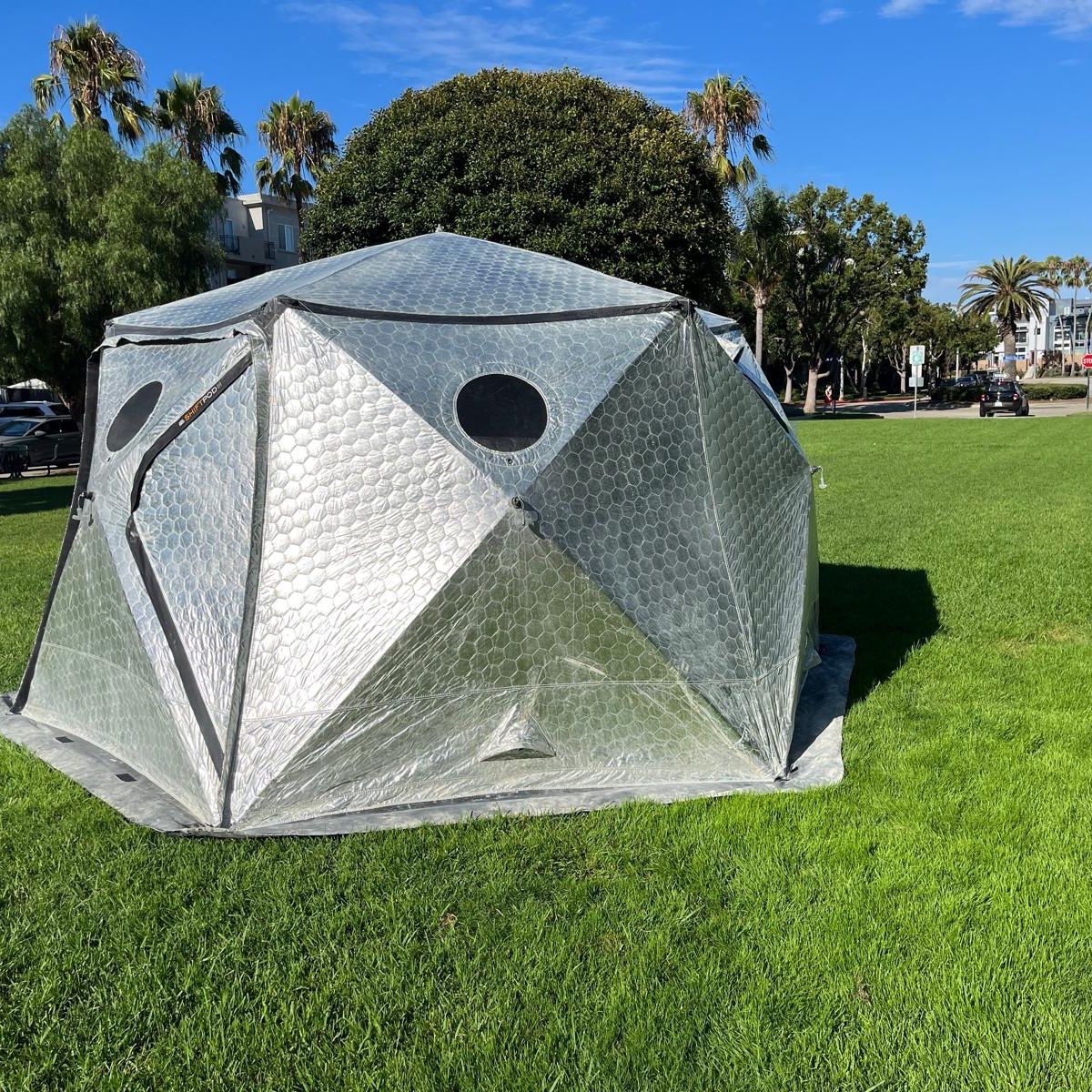 tent in house EVER ADVANCED Screen 12' x10' kopfanliegende Mütze size range Little demo with The COLOR:Ivory