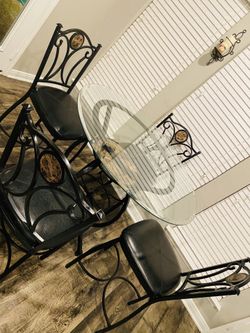 Ashley’s glass table