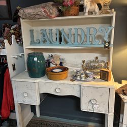 Two Piece Antique Desk