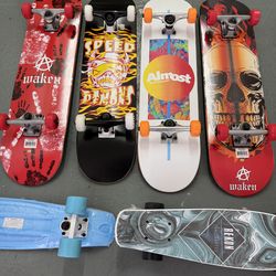 Skateboards parts and cruisers