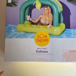 Sun Squad Inflatable Cabana Pool Float – Green – $18