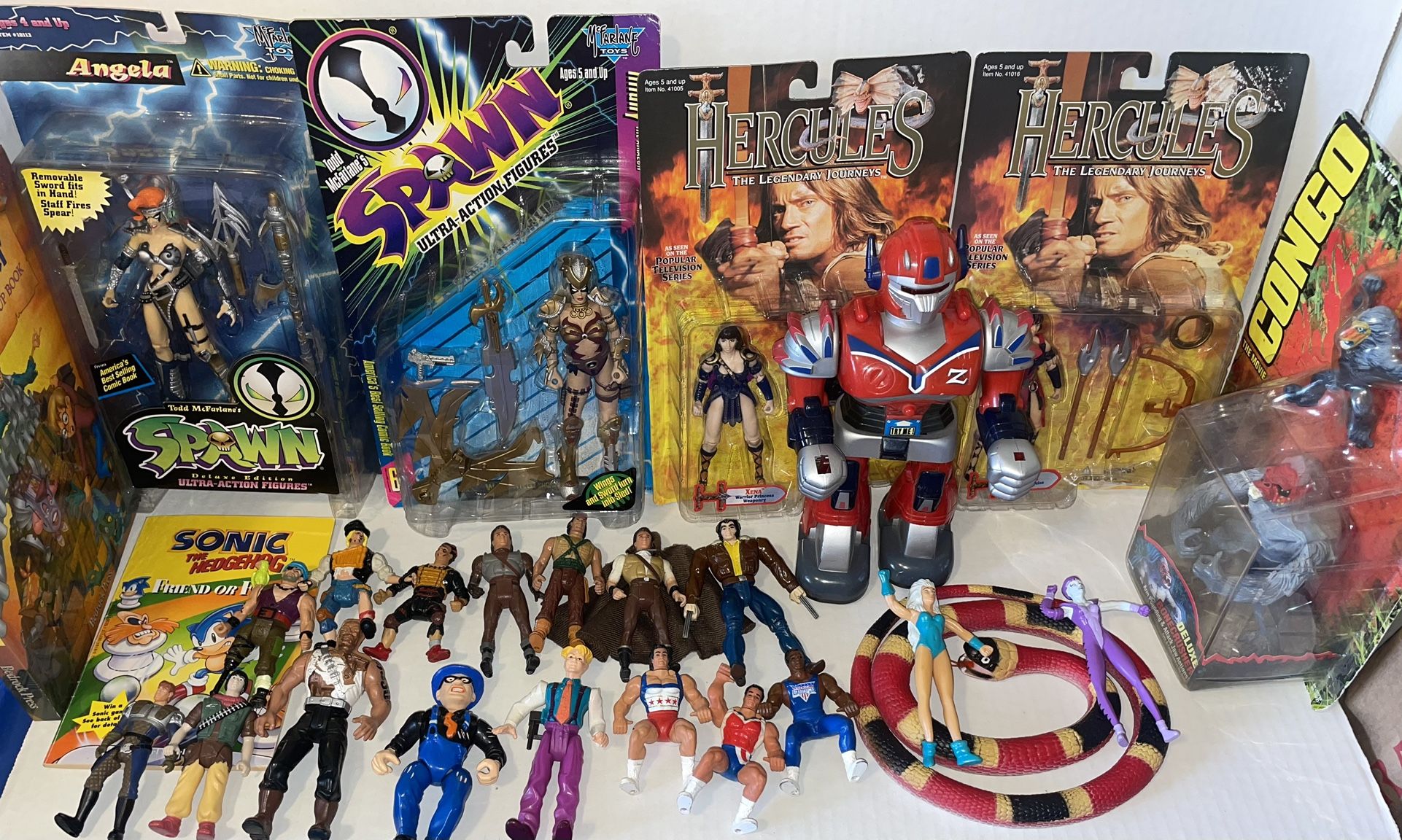 90s Toy Lot Books Figures