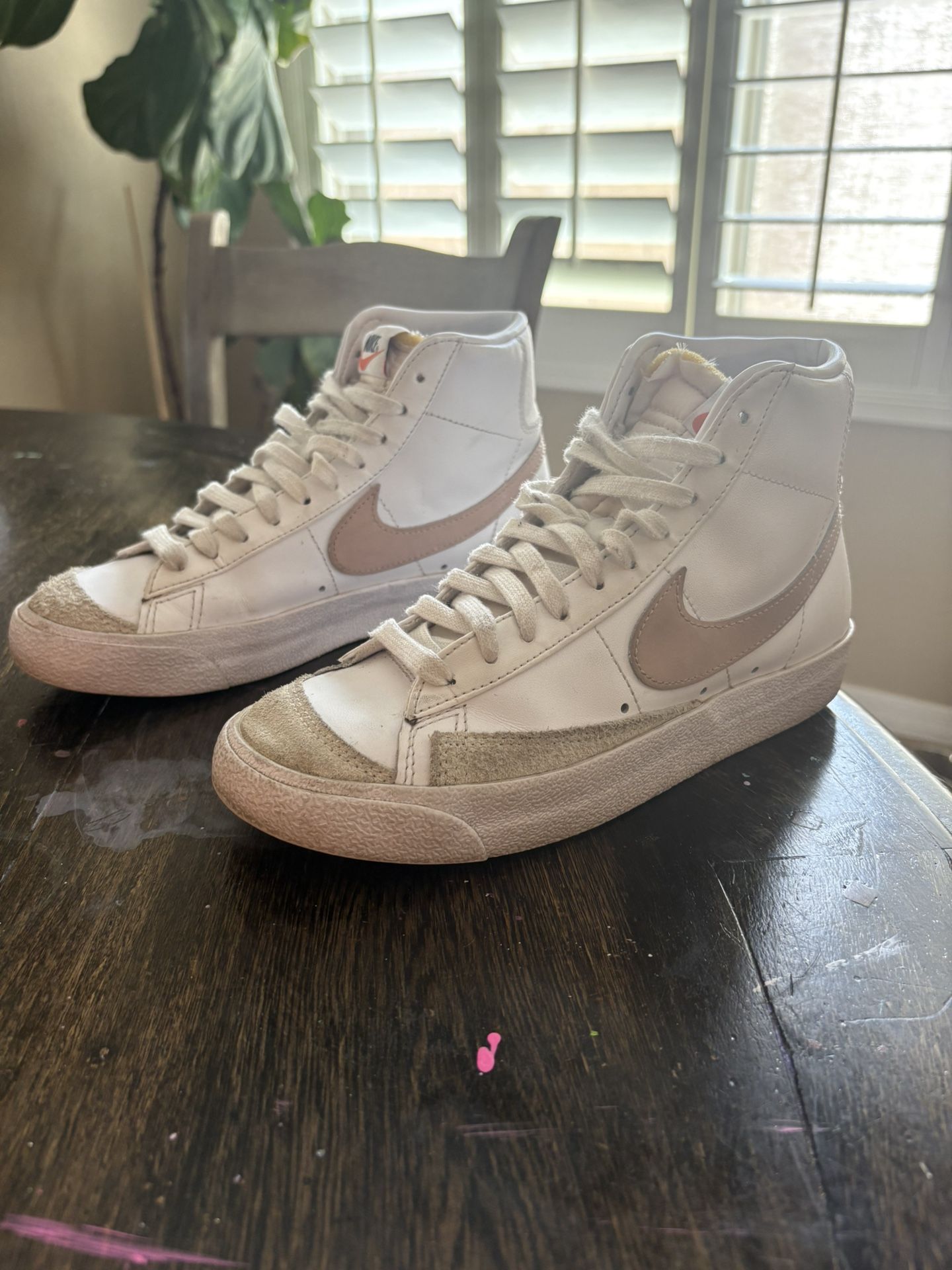 Nike Blazer Mid (Vintage Pink) (Woman’s 7)  Shoes