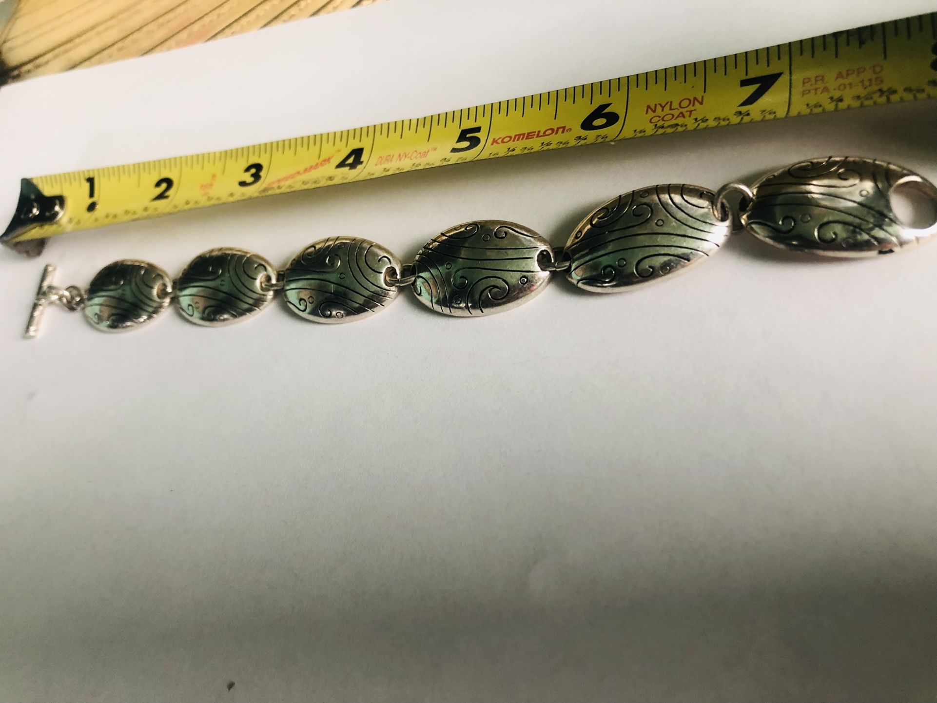 Designer   Silver Tone Bracelet  Excellent  Condition 