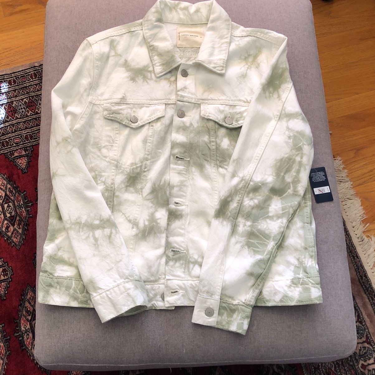 Tie Dye Jeans Jacket, New Tag On!