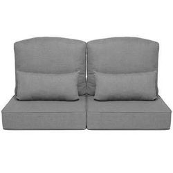 New 2-Pieces Outdoor Couch Cushion in Dark Gray 24 in. × 24 in. × 5.5 in. Thickened Patio cushions