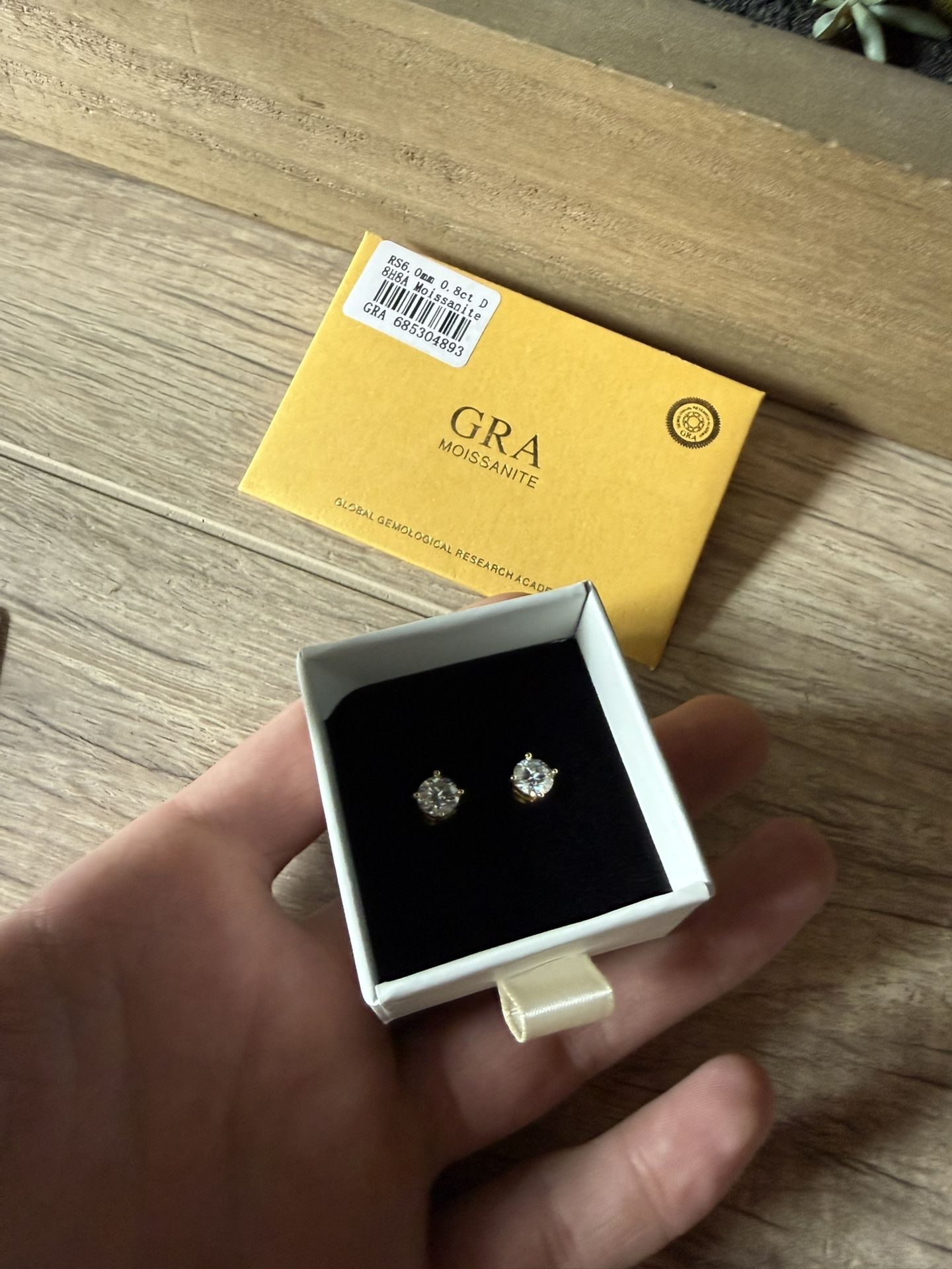 Moissanite Ear Rings