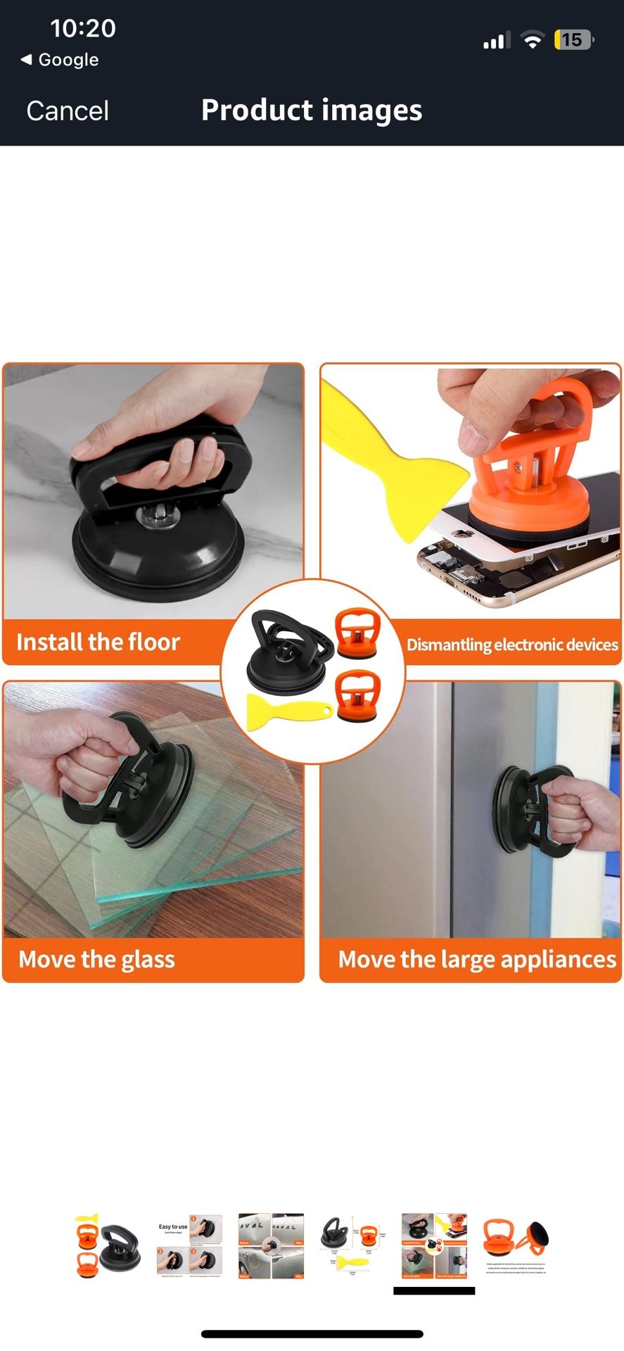 Dent Remover Tool for Car, Small Powerful Suction Cup with Scraper Tool Portable