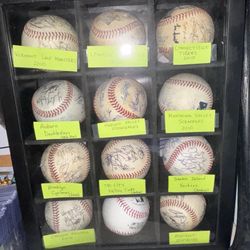 MLB Minor League Baseballs Signed 