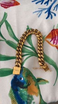 Miami Cuban gold 8.5 inches long 18kt