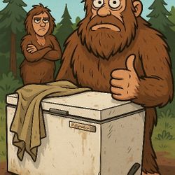 FOR SALE: Sasquatch Chest Freezer - $44