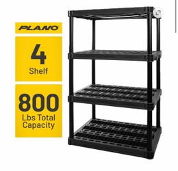 4-Shelf Extra Heavy Duty Storage Shelf Unit w Side Hooks