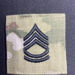 Ssgt Staff Sergeant Rank Hook And Loop Patch 