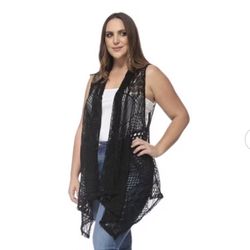 Anna-Kaci Crochet Vest XL