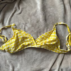 Cute yellow bikini top with 3 different types of bottoms