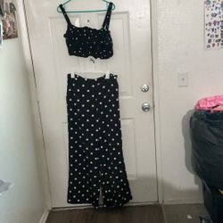 Fashion Now Pants And Hm Top Set Polka Dots 