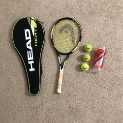 Tennis Racket, Tennis Bag And Tennis Balls 