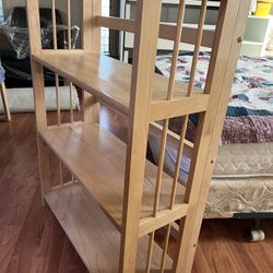 3-Tier Folding Bookcase Or Wood Shelfing