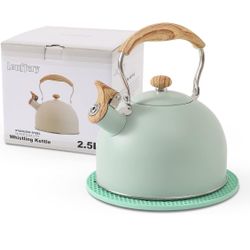 2.5 Quart Whistling Tea Kettle, Tea Pots for Stove Top