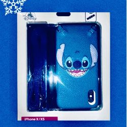 New Authentic Disney Stitch Iphone X/Xs Case with Shoulder Strap