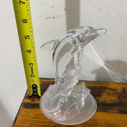 DELFIN ANTIGUO DE CRISTAL MURANO 
