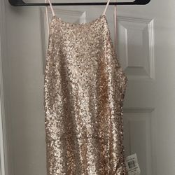 B. Darlin Gold Sequin Dress 