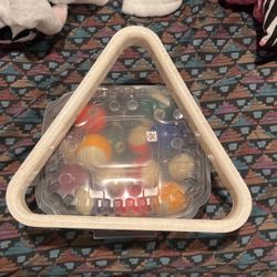 Billiards Balls With Rack