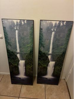 Waterfall set of 2 wall art