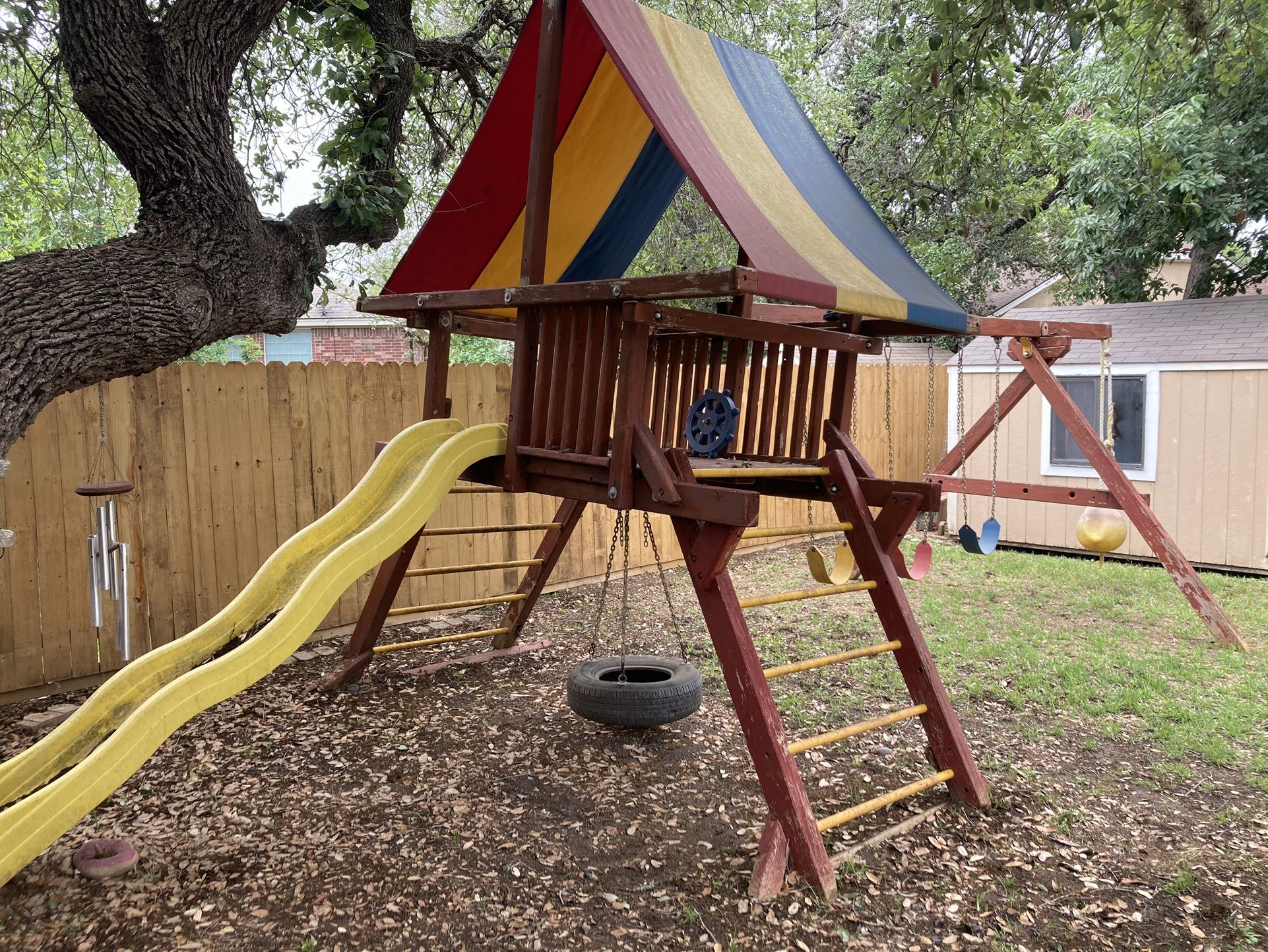 Rainbow Swing Set—used