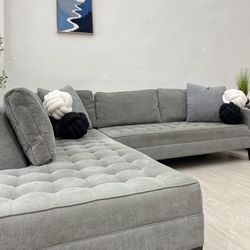 Z Gallerie Vapor Style Daybed Sectional Couch