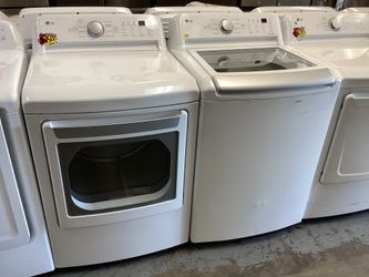Lg Washer With Agitator And Dryer Gas