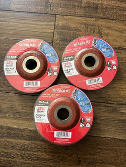 4-1/2 in. x 1/16 in. x
7/8 in. Metal CutOff Disc with Type
27 Depressed
Center (10-Pack)