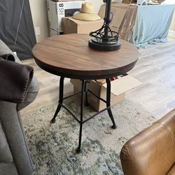Pottery Barn - Weldon Adjustable Metal & Wood End Table