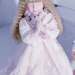 Porcelain Doll Praying Doll Kneeling Girl In Prayer Doll #031