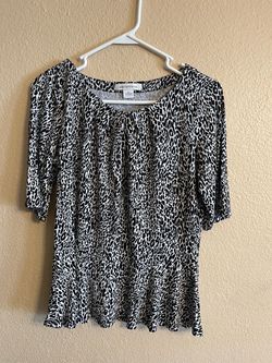 Liz Claiborne Leopard Print Blouse, size M
