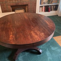 Antique Dinning Table Good Shape With 4 Chairs