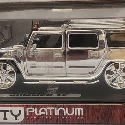 Jada Toys Dub City 1/24 Limited Edition Hummer H2 Plated Collection 