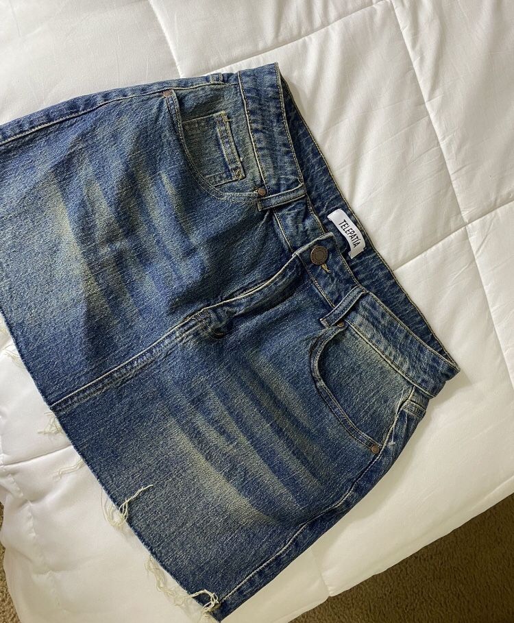 Denim Skirt Size M New