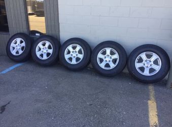 17” Jeep Wrangler Rubicon Sport Sahara Grand Cherokee Commander Wheels Rims Michelin Tires Set Of 5