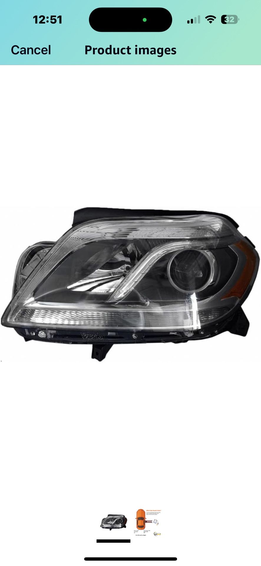 For Mercedes-Benz GL350/GL(contact info removed) 2014 2015 2016 Headlight Assembly Driver Side | Halogen | CAPA |