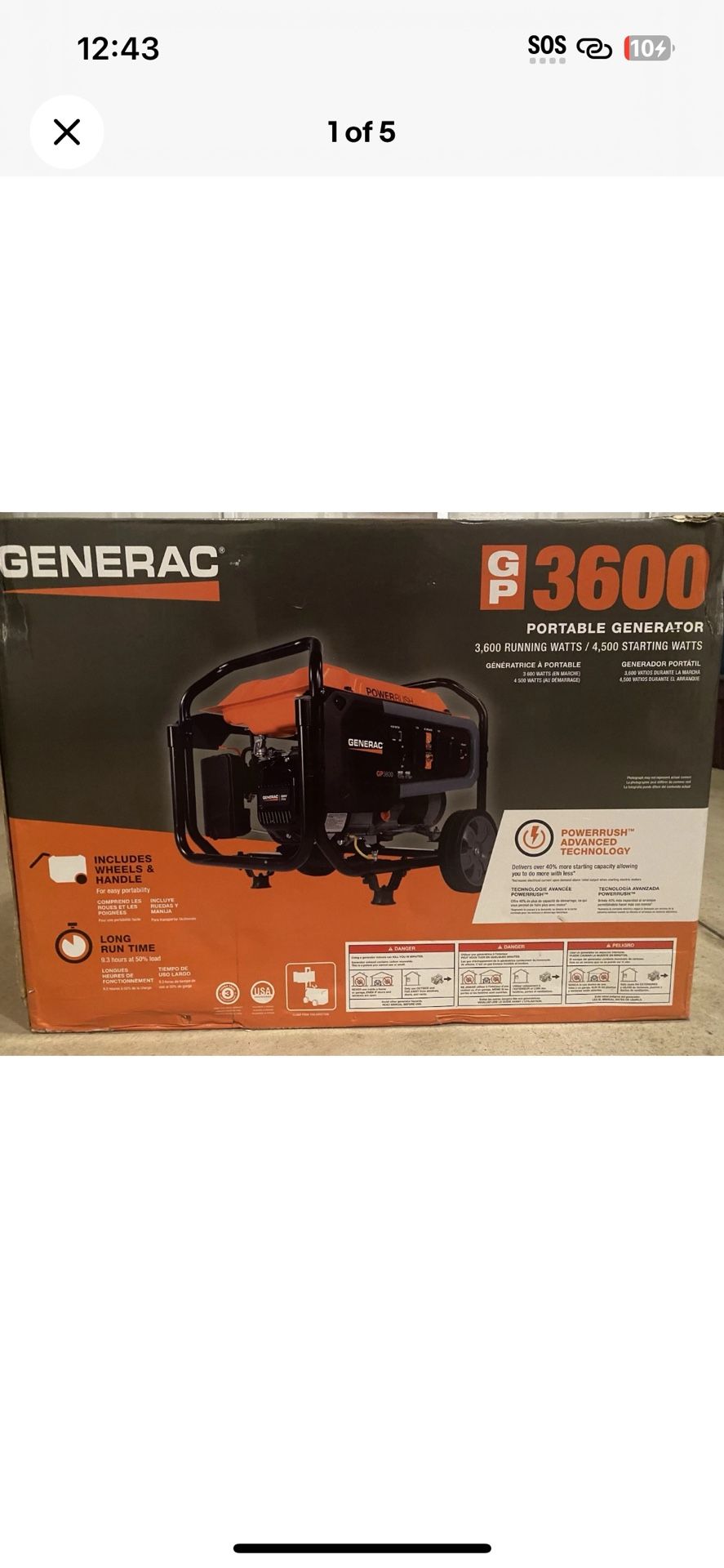 Generac Gp3600