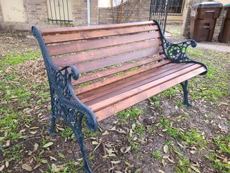 Wood And Iron Bench