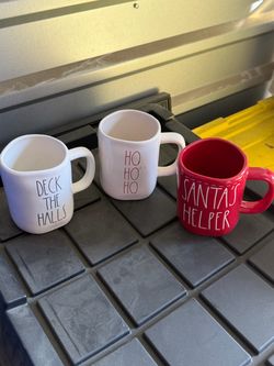 Rae Dunn Christmas mugs