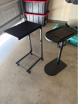 2 adjustable Side table/stand