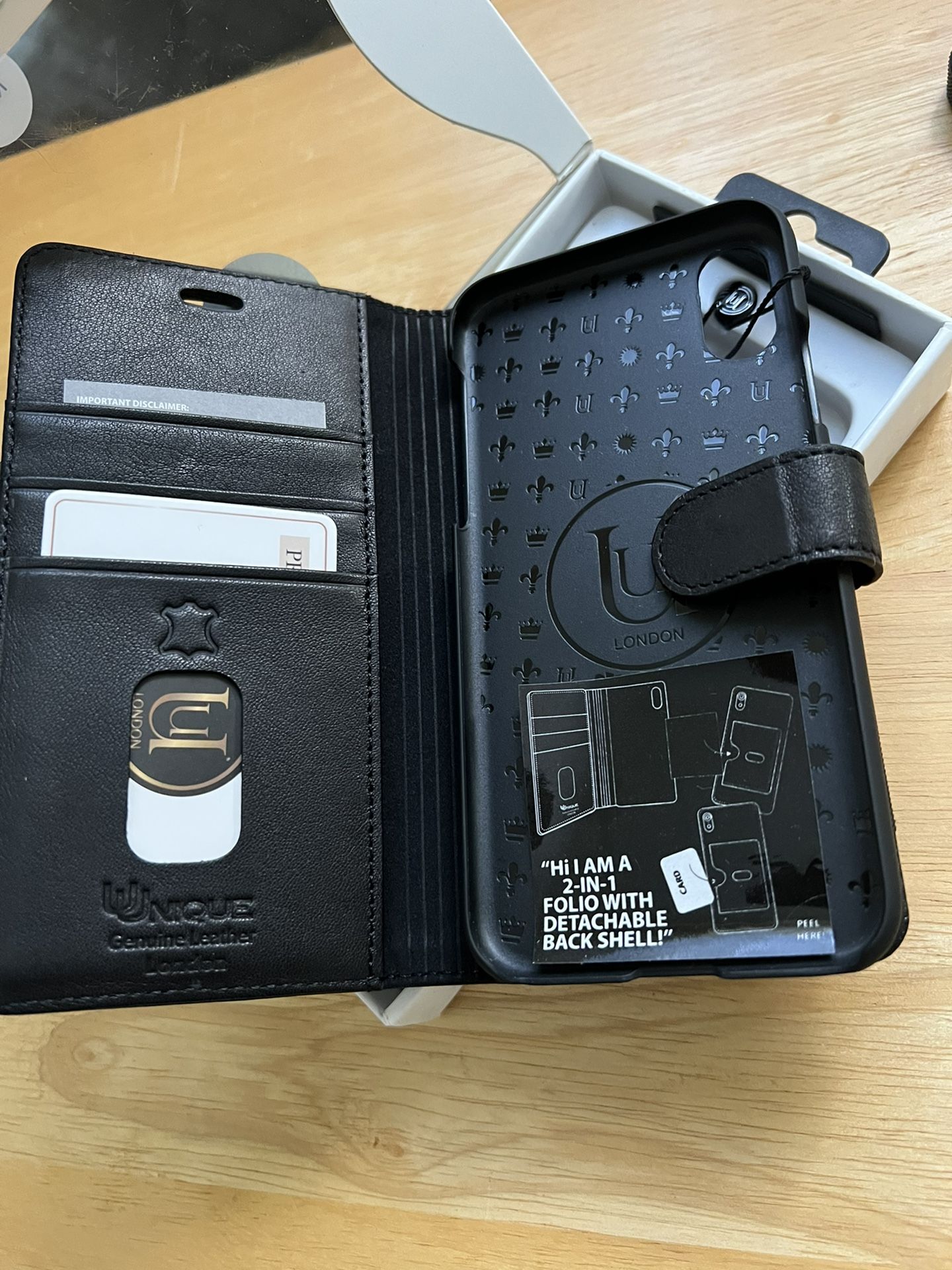 Leather Wallet Case For iPhone X