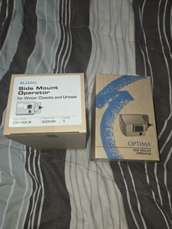 New Sloan side mount operator for water closets and urinals.