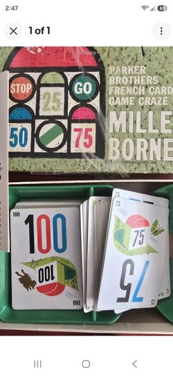 MILLES BOURNE CARD GAME